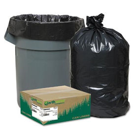 Siyah PLA Compostable / Biyobozunur Plastik Çöp Poşetleri Isı Sızdırmazlık Tipi