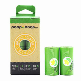 PLA Biyobozunur Poop Çanta Dispenser Özel Logo Kullanılabilir Pet Köpek Kullanımı