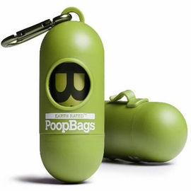 Dispenser ile Biyobozunur Pet Atık Torbaları, PLA Compostable Köpek Poop Çantalar