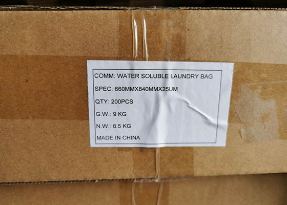 Kirli çarşaflar için çamaşır poşetleri, sıcak suda çözünür - Ekonomi, Polyvinyl Alkol Film, Açık - 0.8 mil