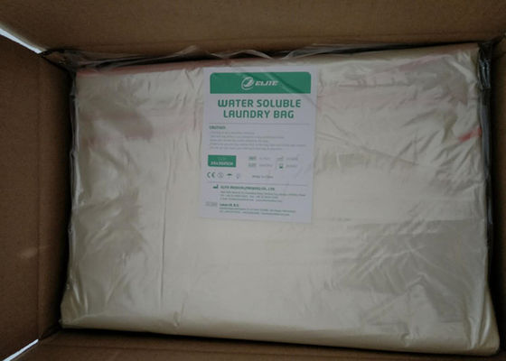 Kırmızı Kravat 660mmx840mm ile Enfeksiyon Kontrolü Sıcak Suda Çözünür Çamaşır Torbaları